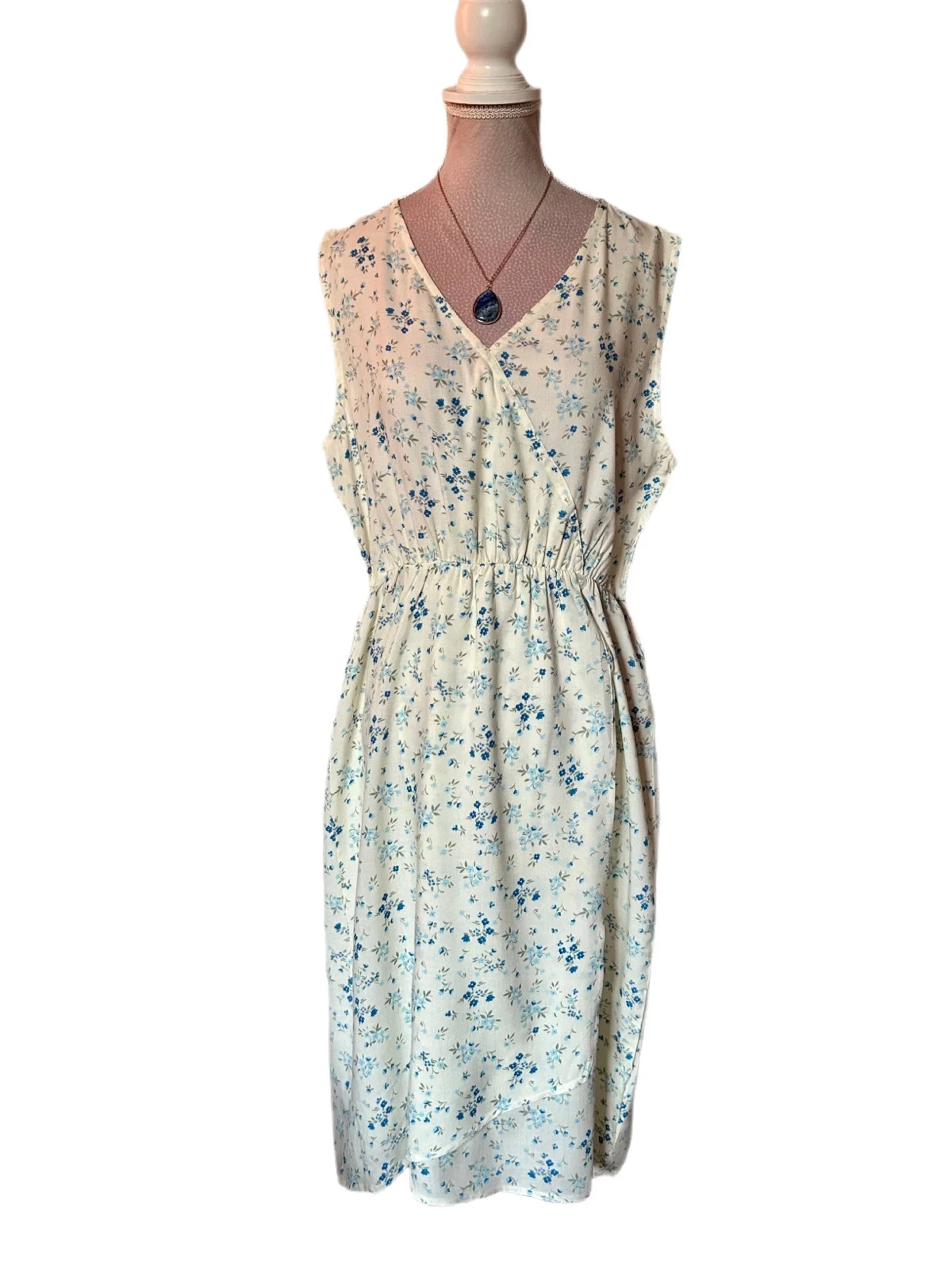 🩵🌿Vestido floral Amy Jane London boêmio cottagecore campestre pradaria romântico floral M/38🌿🩵 – photo 8